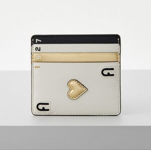 Furla Board Games Small Leather Card Case Cardholder Wallet
